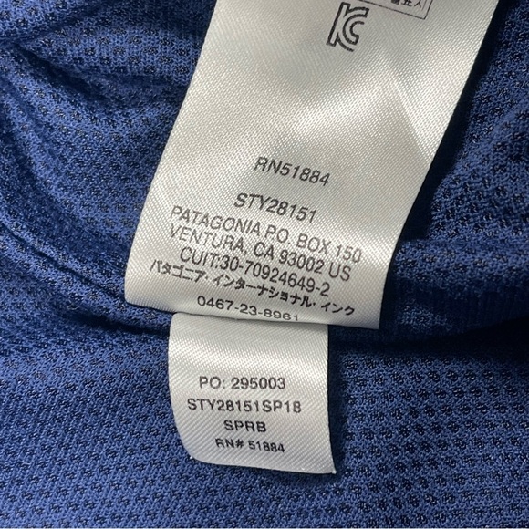 Patagonia Baggies Jacket Mens XL Mesh Lined Full Zip Superior Blue Bomber 28151 - Picture 7 of 11